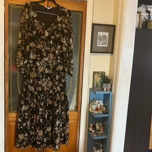 Gorgeous fall floral with zipper from Walter Baker